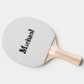 ミニマルモダンモノグラム名 卓球ラケット (横)