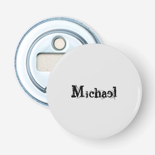 ミニマルモダンモノグラム名 栓抜き (正面)