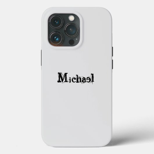 ミニマルモダンモノグラム名 Case-Mate iPhoneケース (裏面)