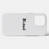 ミニマルモダンモノグラム名 Case-Mate iPhoneケース (裏面 (横))