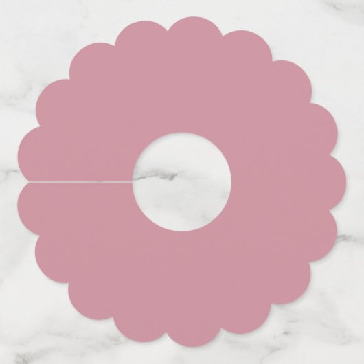 ミニマルモダンラガンス結婚ズワイングラスラベル ワイングラスタグ (裏面)