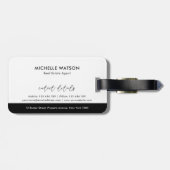 ミニマルモダンラゴ実在エステートAgentの写真 ラゲッジタグ (裏面横)