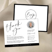 ミニマルモダンラゴ実在ロEstate写真ありがとう カード