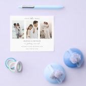 ミニマルモダンラストアーチフォト日付の保存 チラシ (シングル)