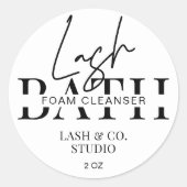 ミニマルモダンラッシュクリーナーアイラッシュエクステンション ラウンドシール (正面)