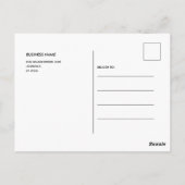 ミニマルモダンリストありがとうはがき ポストカード (裏面)