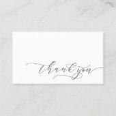 ミニマルモダンリストありがとうスクリプト小ブランディング 名刺 (正面)
