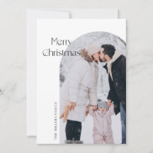 ミニマルモダンリストのクリスマスフォトカード