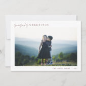 ミニマルモダンリストのクリスマス写真 シーズンカード (正面)