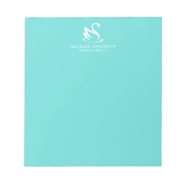 ミニマルモダンリストのスワンのロゴと名前 ノートパッド