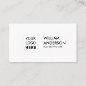 ミニマルモダンリストのソーシャルメディカスタムアアイコン 名刺 (正面)