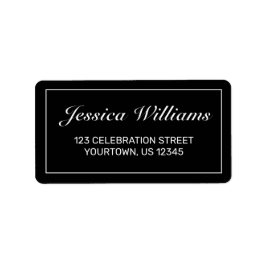 ミニマルモダンリストのホワイトアドレス ラベル