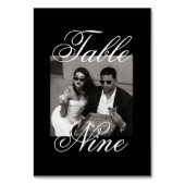 ミニマルモダンリストの写真の表結婚番号 テーブルナンバー (正面)