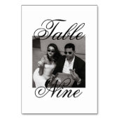 ミニマルモダンリストの写真の表結婚番号 テーブルナンバー (正面)