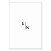 ミニマルモダンリストの写真の表結婚番号 テーブルナンバー (裏面)