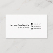 ミニマルモダンリストの名刺テンプレート