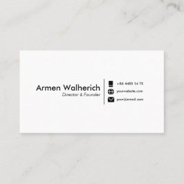 ミニマルモダンリストの名刺テンプレート 名刺