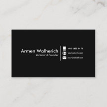 ミニマルモダンリストの名刺テンプレート