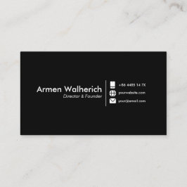 ミニマルモダンリストの名刺テンプレート 名刺