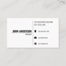 ミニマルモダンリストの名刺テンプレート