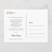 ミニマルモダンリストの愛は患者の更新 ポストカード (裏面)