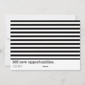 ミニマルモダンリストの新しい機会の写真 シーズンカード (裏面)