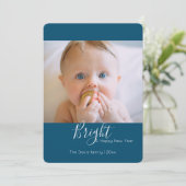 ミニマルモダンリストの新年の写真フレーム シーズンカード (スタンド正面)