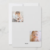 ミニマルモダンリストの新年の写真フレーム シーズンカード (裏面)