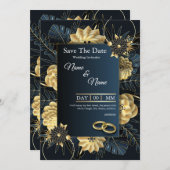 ミニマルモダンリストの日付の保存 – インスタントダウンロード 招待状 (正面/裏面)