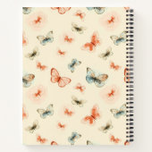 ミニマルモダンリストの水彩蝶 ノートブック (裏面)