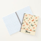 ミニマルモダンリストの水彩蝶 ノートブック (内部)