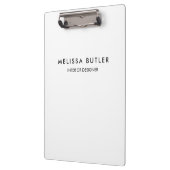 ミニマルモダンリストの白のクリップボード クリップボード (左)