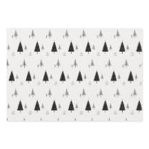 ミニマルモダンリストの白黒クリスマスツリー