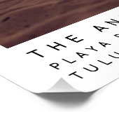 ミニマルモダンリストの目的地の家族写真 ポスター (コーナー)