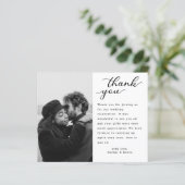 ミニマルモダンリストの結婚写真ありがとう (スタンド正面)