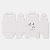 ミニマルモダンリストの結婚箱。 フェイバーボックス (見開き)