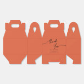 ミニマルモダンリストの結婚箱。 フェイバーボックス (見開き)