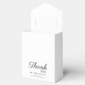 ミニマルモダンリストの結婚箱。 フェイバーボックス (オープン)