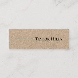 ミニマルモダンリストの線名Kraft スキニー名刺