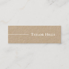 ミニマルモダンリストの線名Kraft スキニー名刺