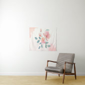 ミニマルモダンリストの花 タペストリー (インサイチュ(横))