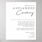 ミニマルモダンリストの非詰め式のサイン ポスター (正面)