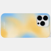 ミニマルモダンリストの黄色の青のグラデーション色 Case-Mate iPhoneケース (裏面 (横))