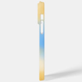 ミニマルモダンリストの黄色の青のグラデーション色 Case-Mate iPhoneケース (裏面 / 左)