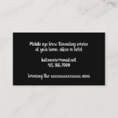 ミニマルモダンリストアイブロウねじ切りサービス 名刺 (裏面)