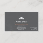 ミニマルモダンリストアーキテクチャ – 両面 名刺 (裏面)