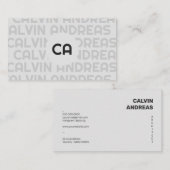 ミニマルモダンリストアーキテクト契約者デザイナーチーム 名刺 (正面/裏面)