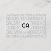 ミニマルモダンリストアーキテクト契約者デザイナーチーム 名刺 (正面)