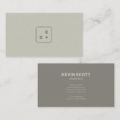 ミニマルモダンリストアーキテクト契約者デザイナー 名刺 (正面/裏面)