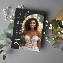 ミニマルモダンリストアーチフォトブライダルシャワー 招待状